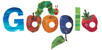 Die kleine Raupe Nimmersatt Google Logo