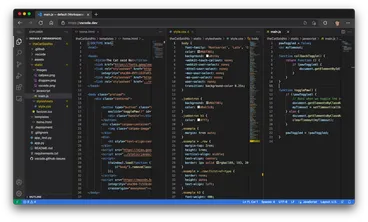 Microsoft VS Code running in the browser.