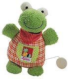 musical pull-down stuffed frog