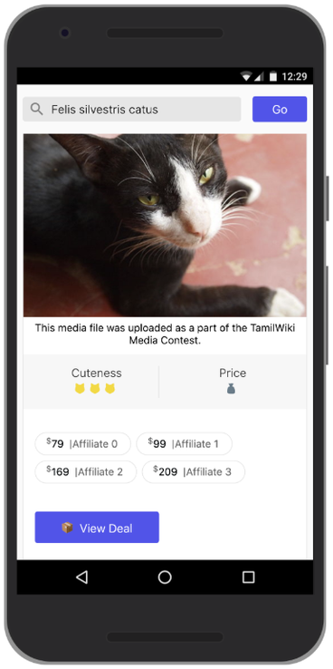 🐈 AffiliCats sample app (Source: https://googlechromelabs.github.io/affilicats/).